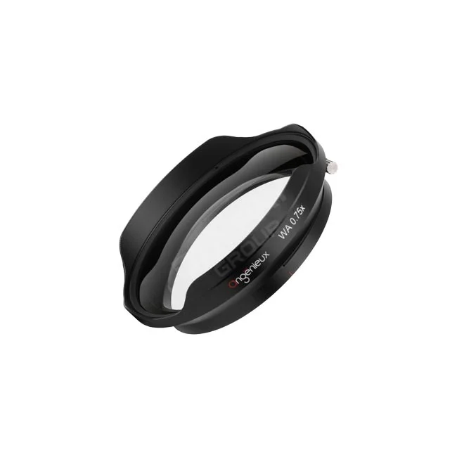 Angenieux Wide Angle 0.75X Adapter 廣角附加鏡外觀與鏡片細節