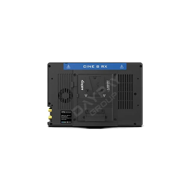 Vaxis Storm Cine 8 機身背面V-mount電池扣板與散熱孔