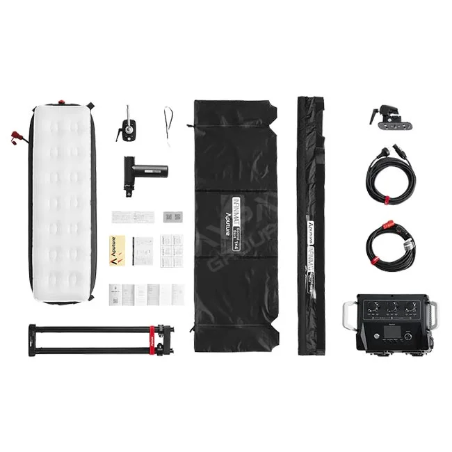 Aputure INFINIMAT 1x4 with Softbox 內容物與配件全覽