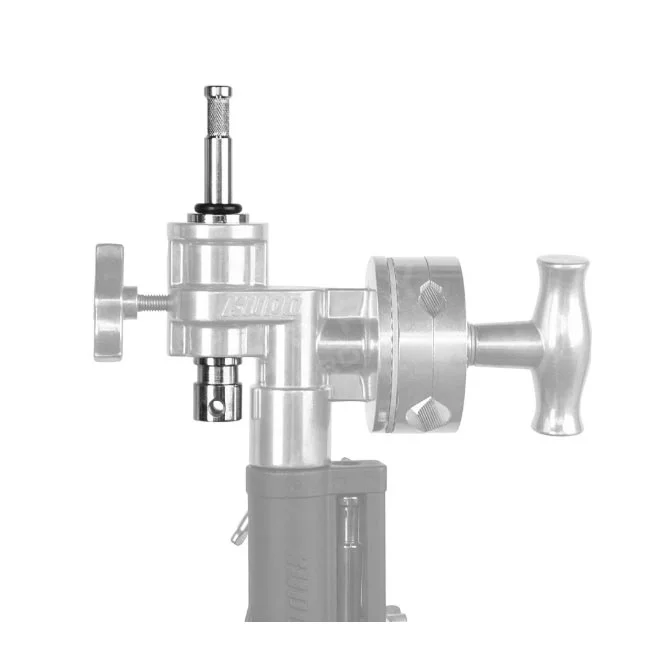 Kupo KS-200 Adapter 28mm/16mm Stud 轉接頭安裝於燈架上的特寫