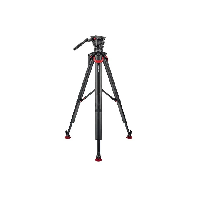 Sachtler aktiv14 flowtech100 Kit 三腳架組含地面延伸支撐架全景