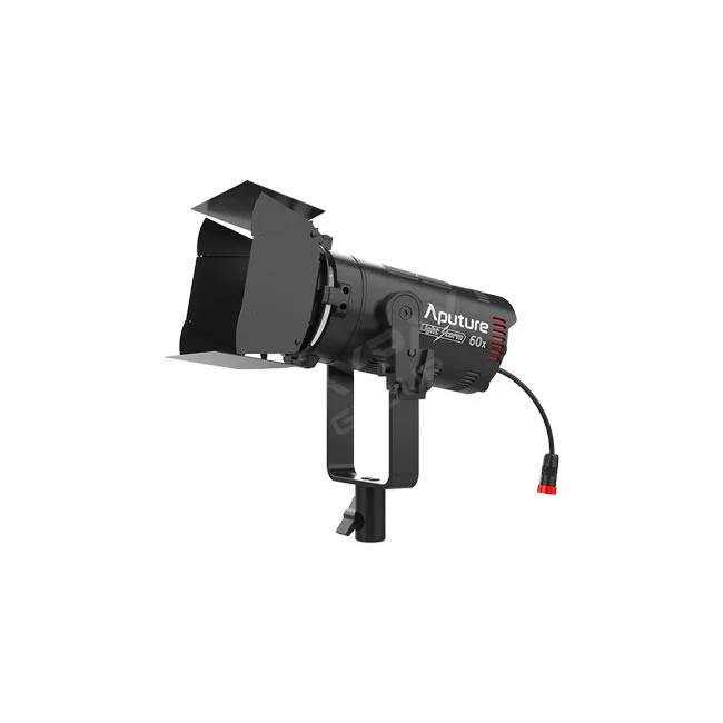 Aputure LS 60x LED攝影燈含擋光板與U型支架側面