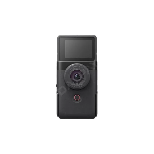 Canon PowerShot V10 直立式隨身相機正面外觀，提供專業影音器材出租與相機租賃服務。