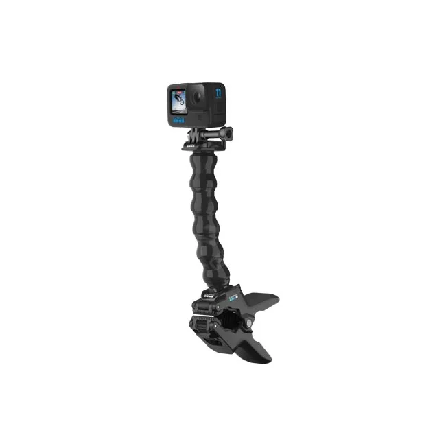 GoPro Jaws 軟管鯊魚夾搭配運動相機正面