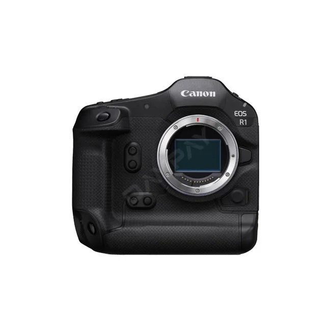 提供 Canon EOS R1 相機出租服務，圖為 Canon EOS R1 正面機身外觀，歡迎至日付租賃 DAYPAY RENTAL 辦理相機租賃與專業器材出租。
