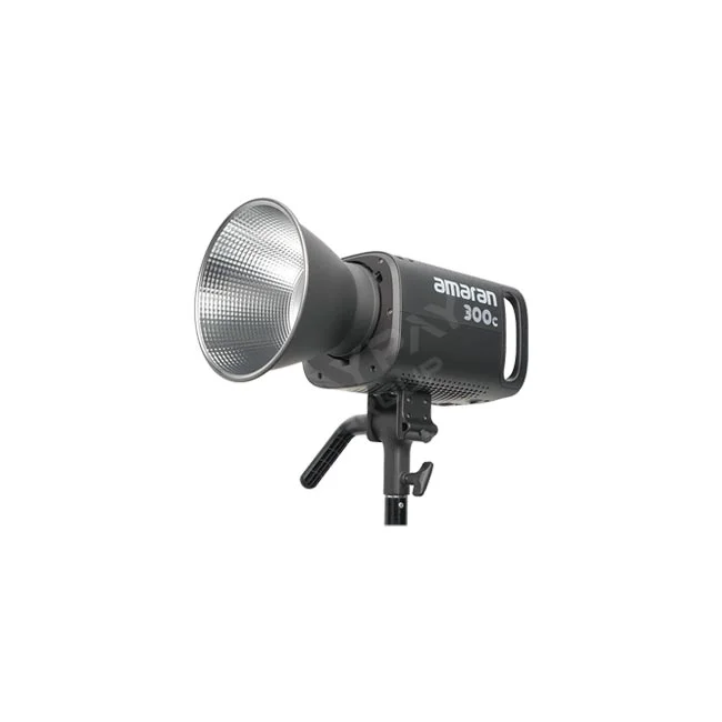 Amaran 300c LED攝影燈含標準罩側身