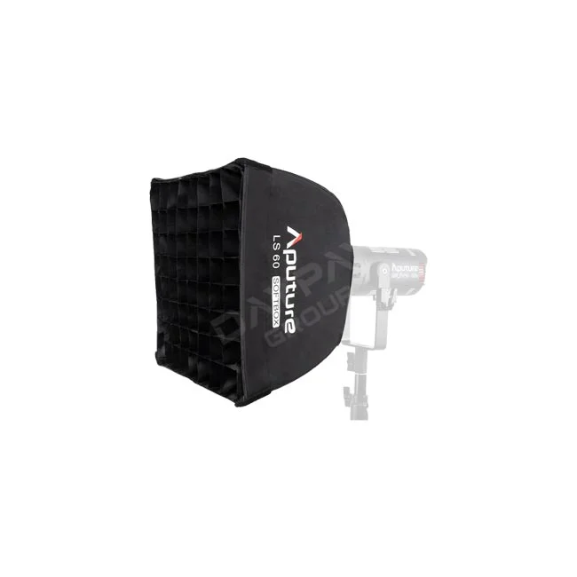 Aputure LS 60 Softbox 柔光箱與網格側視圖