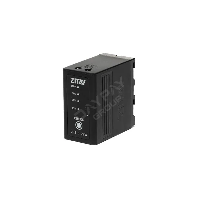 Zitay NP-F970C 電池正面外觀與電量指示燈